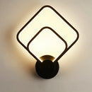 Applique murale LED moderne en carré arrondi