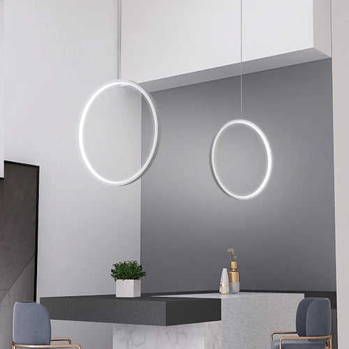 Minimalistischer LED-Kronleuchter im nordischen Stil für den Innenbereich - vue 2 sur 18