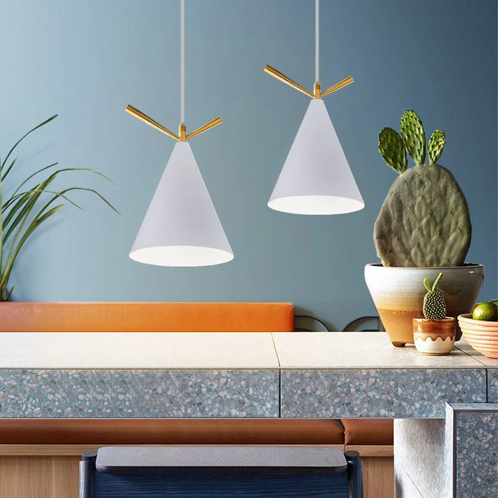 lustre nordique led suspendu pour décoration intérieur - vue 7 sur 8