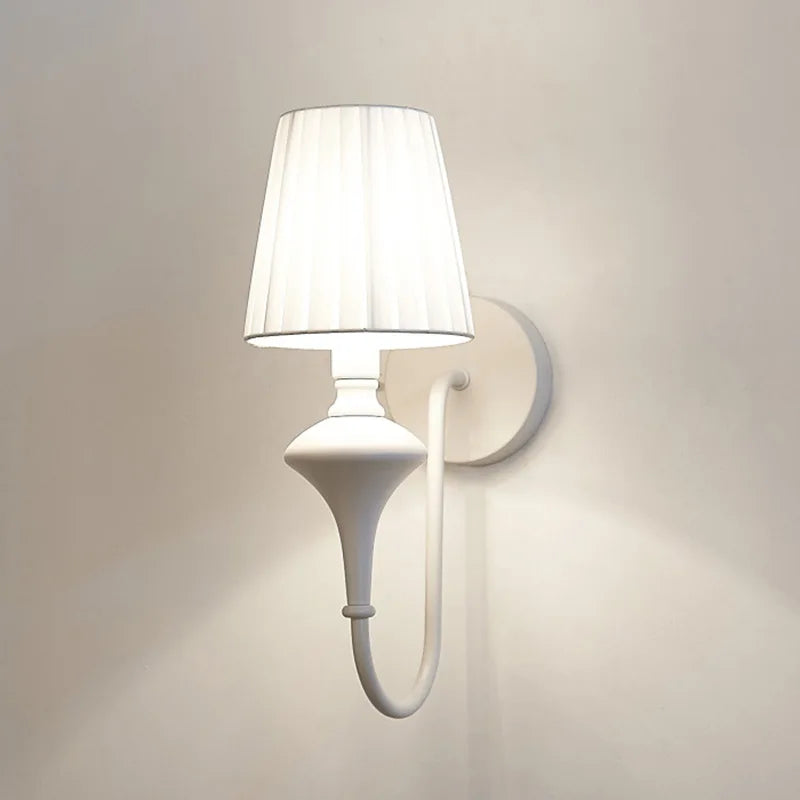 applique murale moderne élégante en tissu luminaire décoratif d'intérieur - vue 3 sur 6