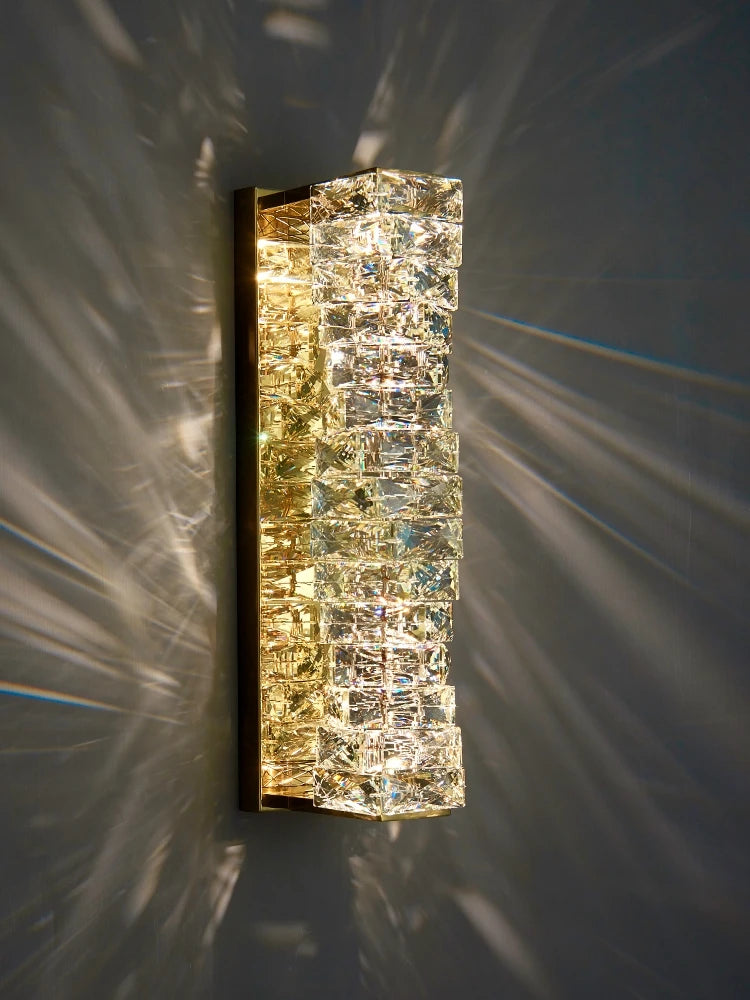 applique murale led en cristal pour décoration intérieure moderne - vue 2 sur 10