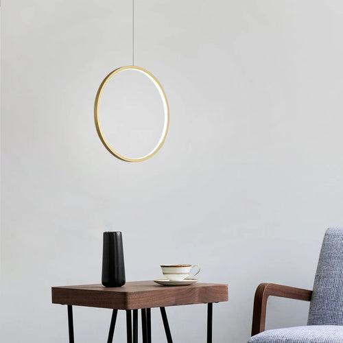 Minimalistischer LED-Kronleuchter im nordischen Stil für den Innenbereich - vue 5 sur 18