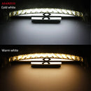 applique murale salle de bain LED miroir lumière en acier inoxydable cristal maquillage salle de bain lumières 44 cm/54 cm