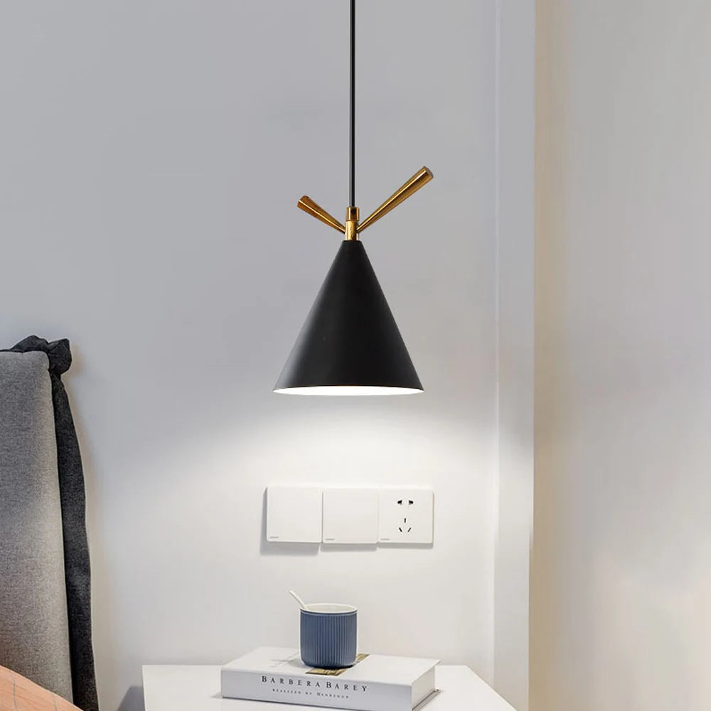 lustre nordique led suspendu pour décoration intérieur - vue 3 sur 8