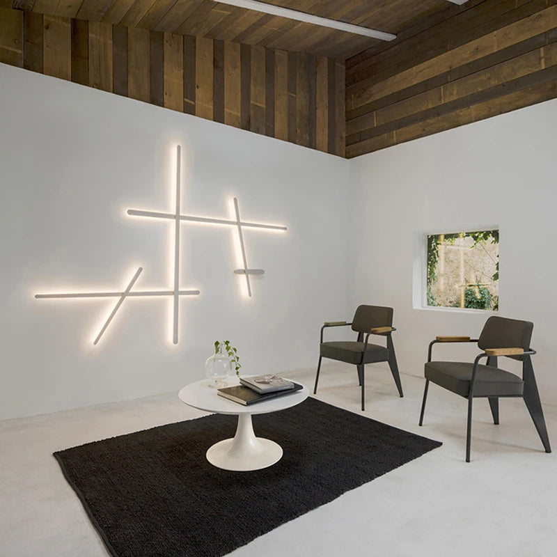 applique murale led design minimaliste moderne pour intérieur élégant - vue 6 sur 9