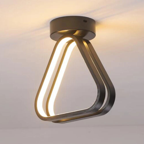 lampe de plafond led moderne triangle éclairage intérieur nordique