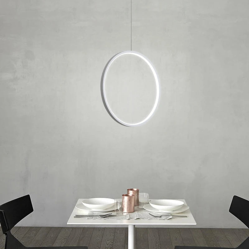 Minimalistischer LED-Kronleuchter im nordischen Stil für den Innenbereich - vue 4 sur 18