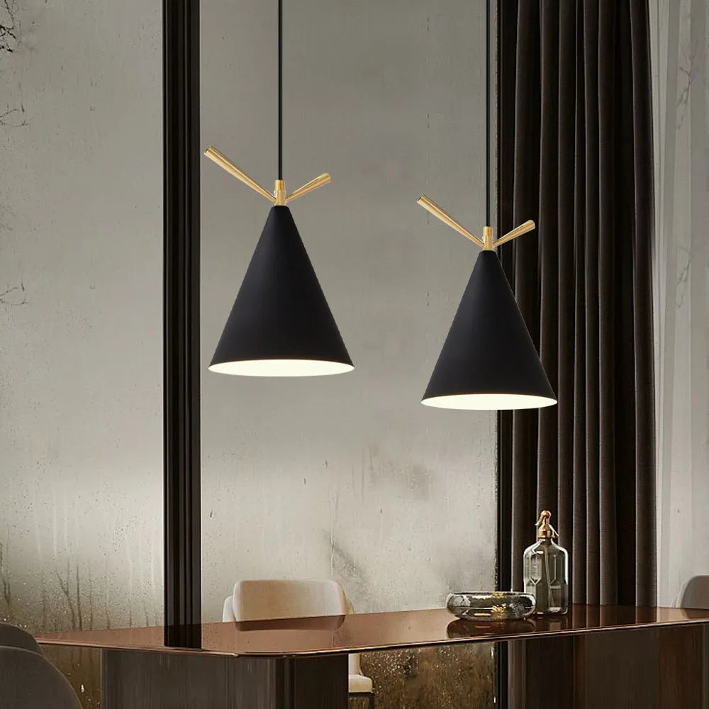 lustre nordique led suspendu pour décoration intérieur - vue 5 sur 8