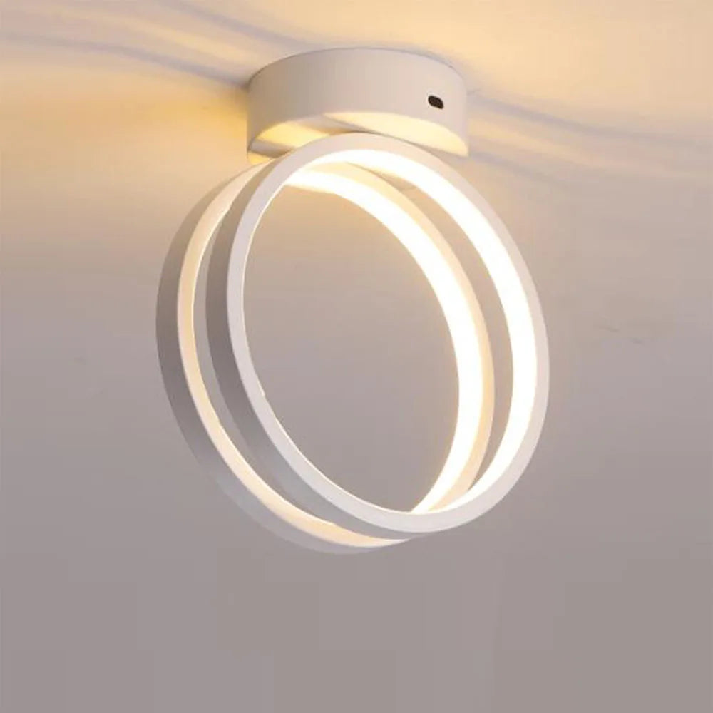 lustre led rond pour éclairage intérieur et décoration maison - vue 3 sur 8