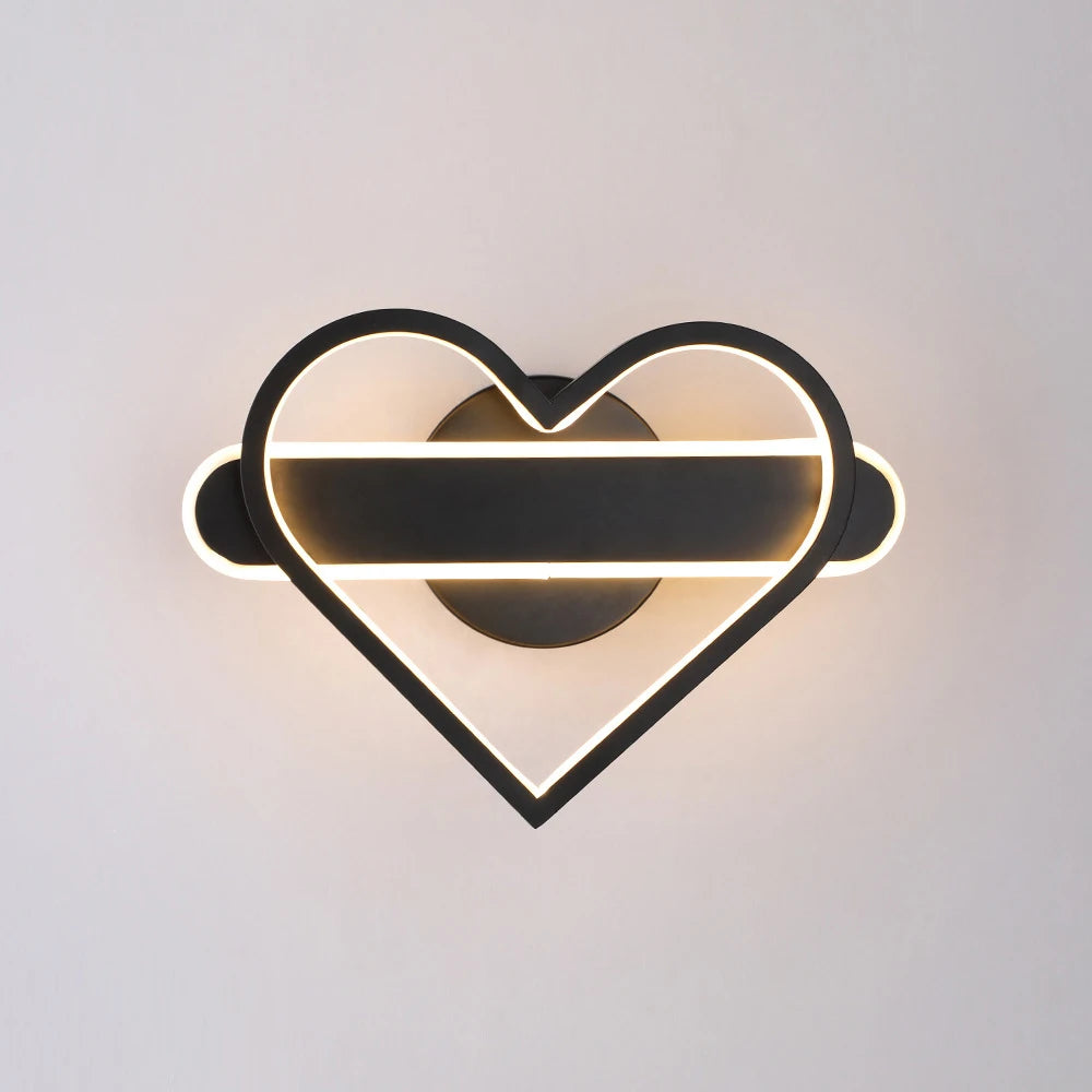 Applique murale Led Simple et moderne en forme de cœur - vue 6 sur 8