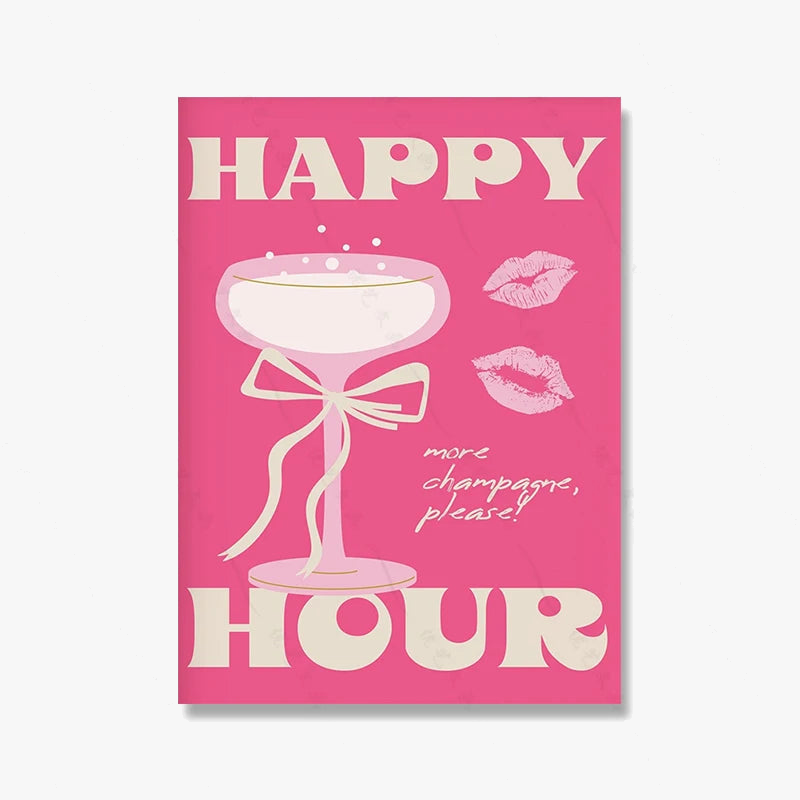 affiche de citation disco mon chéri pour décoration murale cuisine