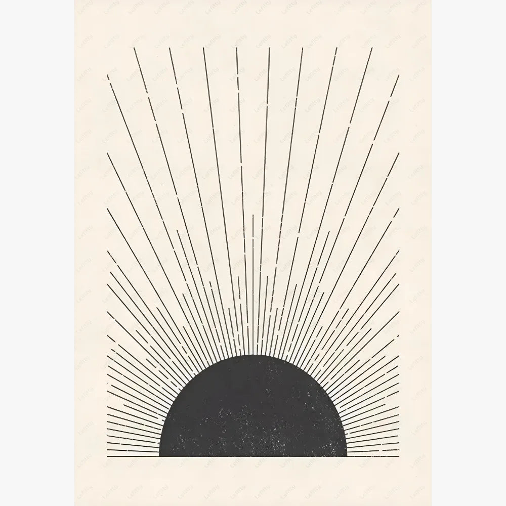 affiche murale abstraite boheme pour decoration moderne et esthétique