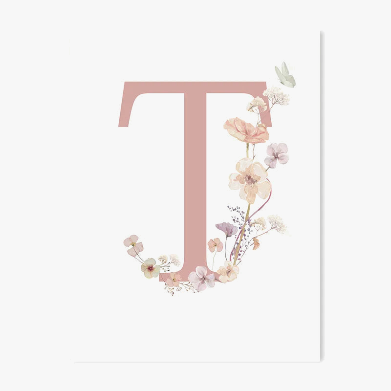 Affiche personnalisée fleur sauvage pour décoration enfant