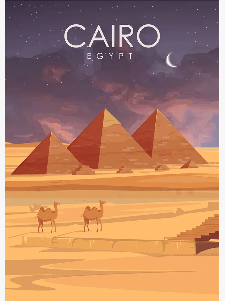 Affiche touristique du monde pour décoration murale