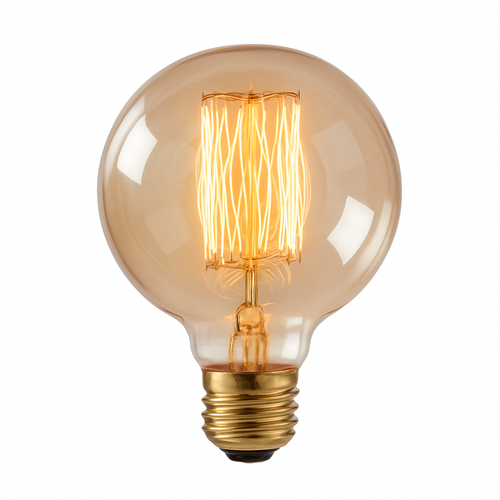 Ampoule boule à incandescence filament vintage 40W Edison