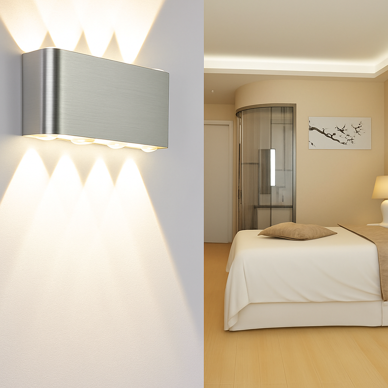 Applique chromé avec LED de couleur Sconce