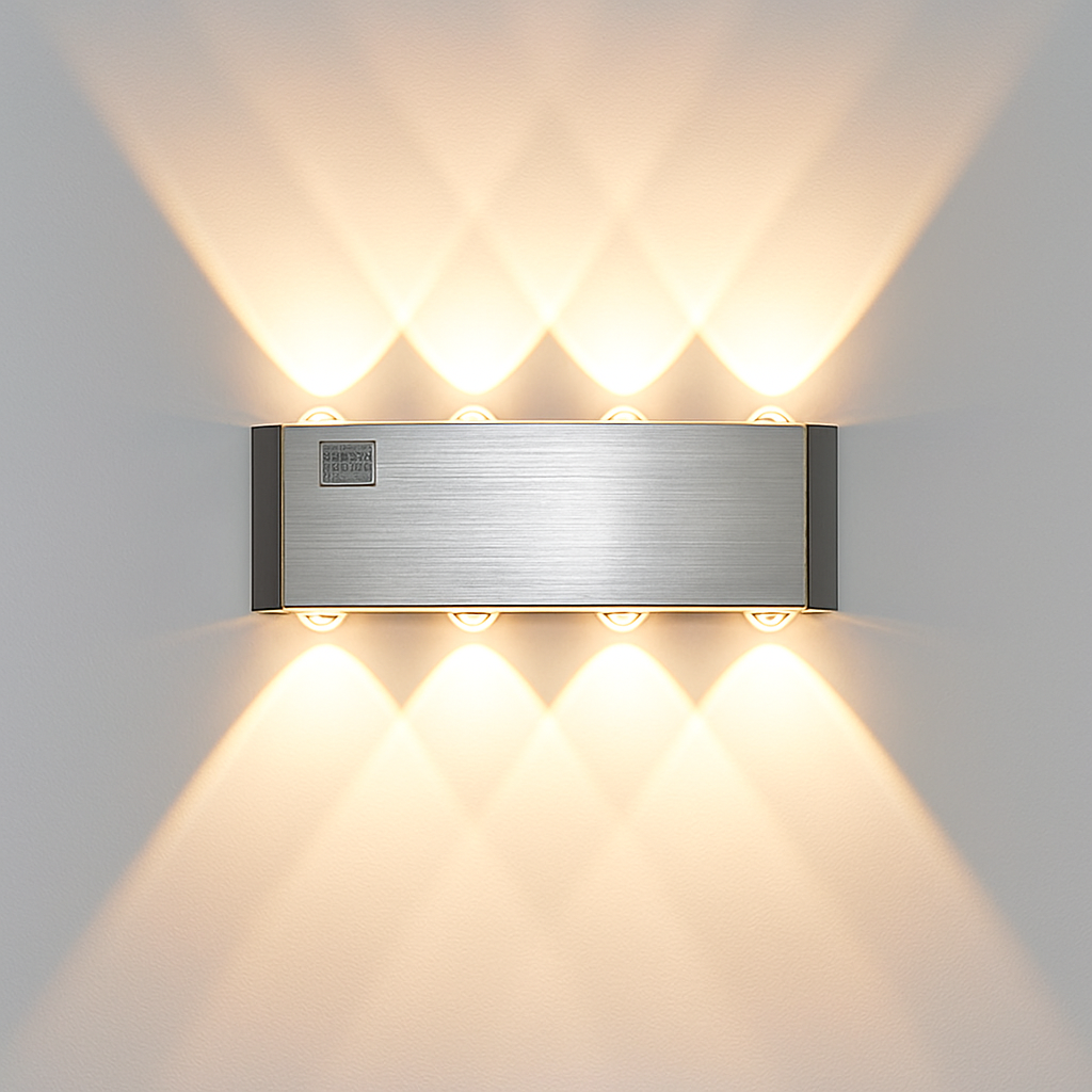 Applique chromé avec LED de couleur Sconce - vue 9 sur 11