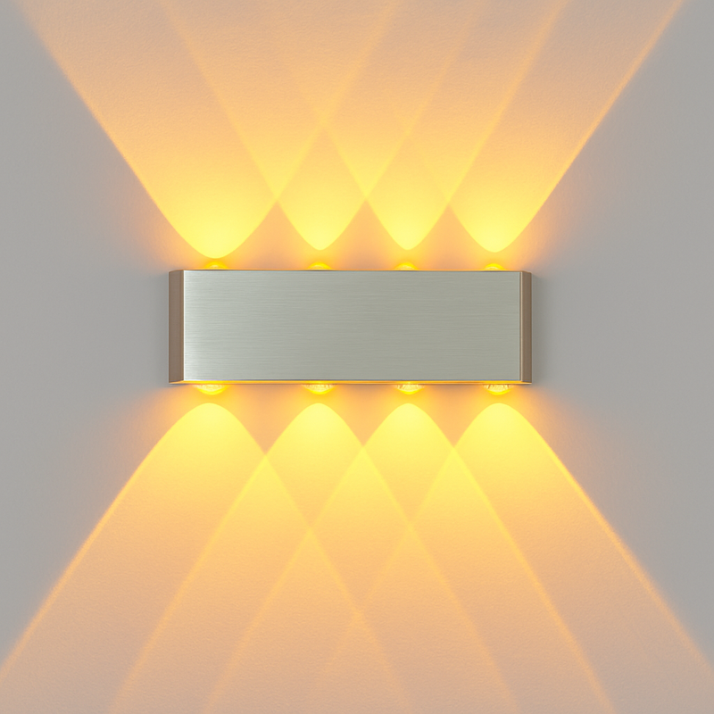 Applique chromé avec LED de couleur Sconce