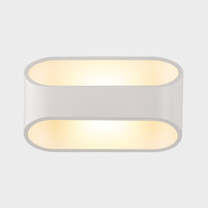 Applique design LED en aluminium blanc Sconce