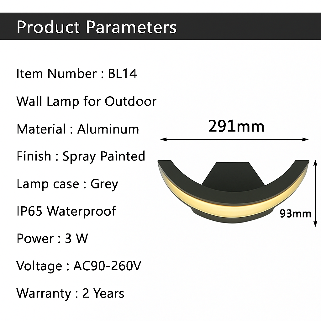 Applique extérieur arrondie à LED Garden - vue 6 sur 6
