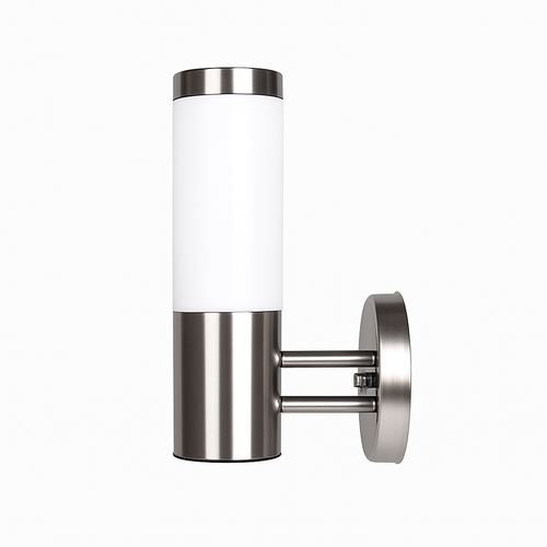 Applique extérieur LED design chromé Milky