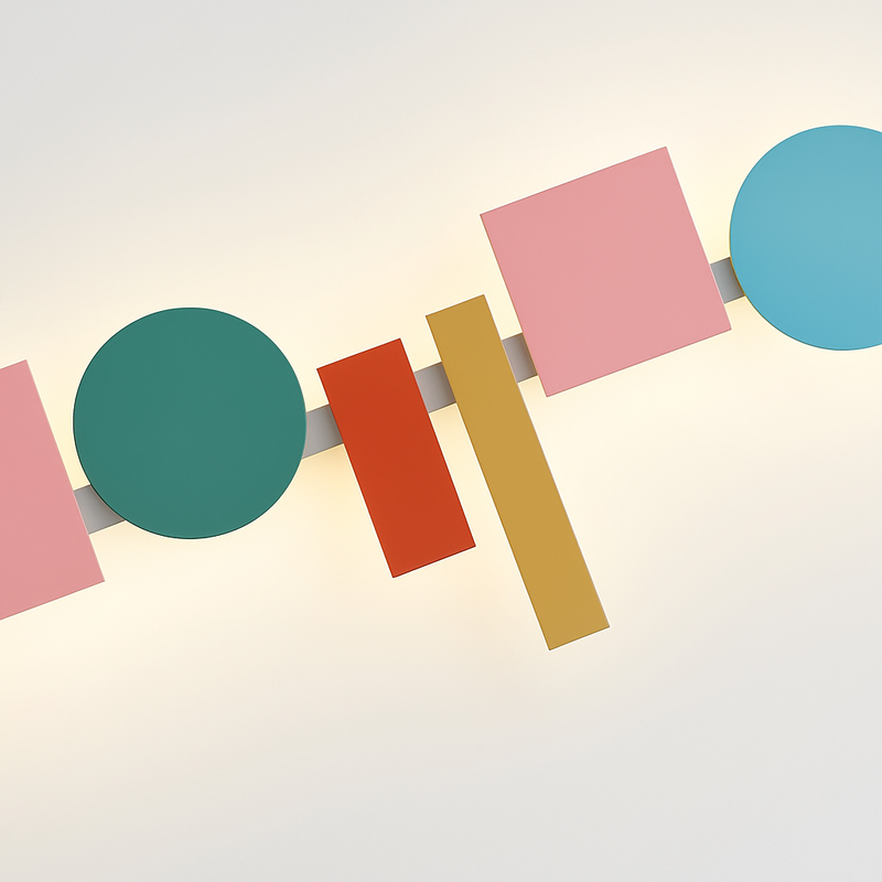 Applique LED design nordique colorée