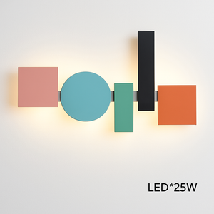 Farbige LED-Wandleuchte im nordischen Design