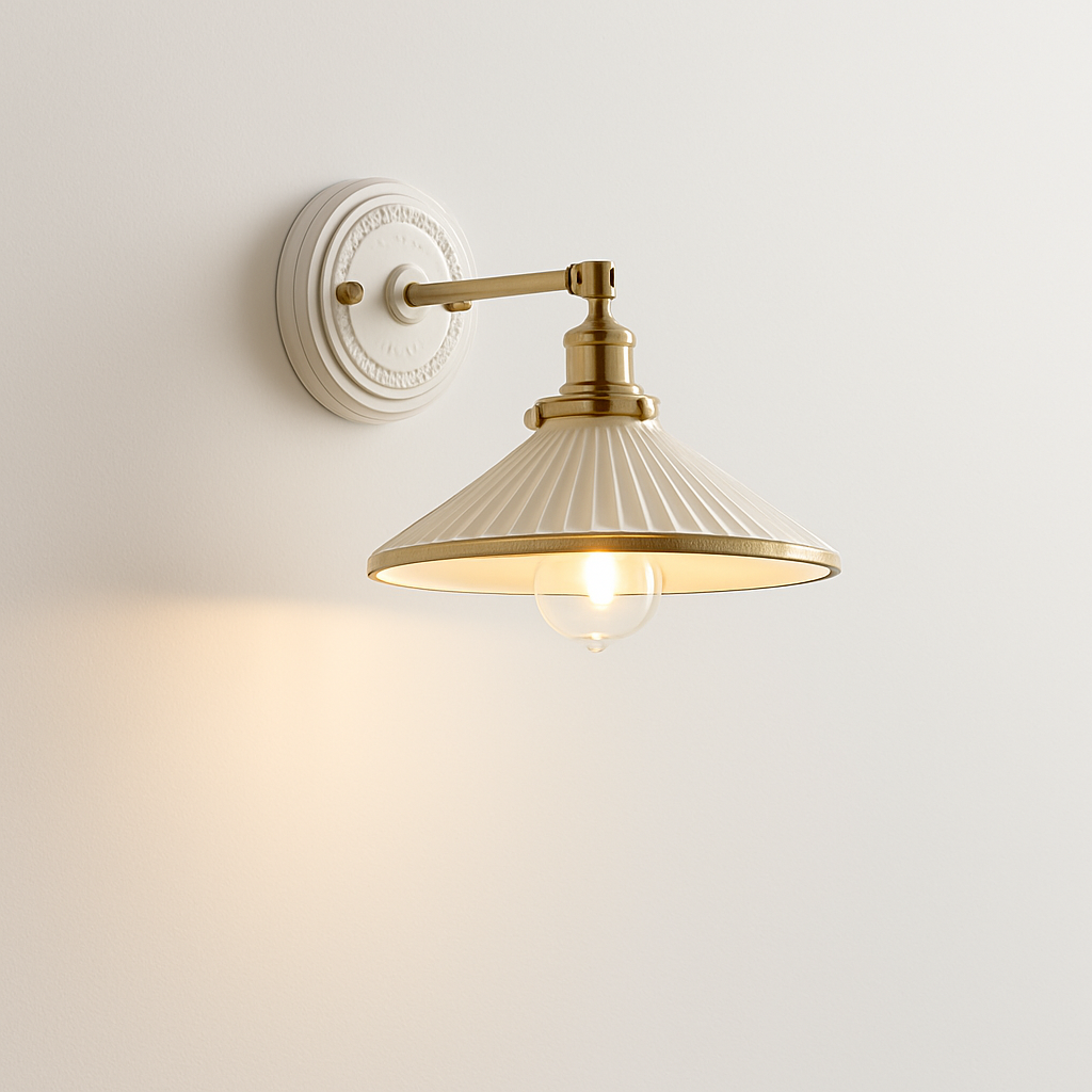 applique led nordique beisde iwhd blanc céramique - vue 2 sur 23