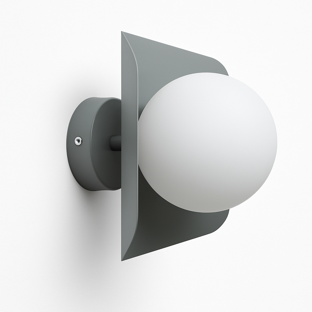 Applique murale avec boule blanche Morden Minimalist à LED (de couleurs)