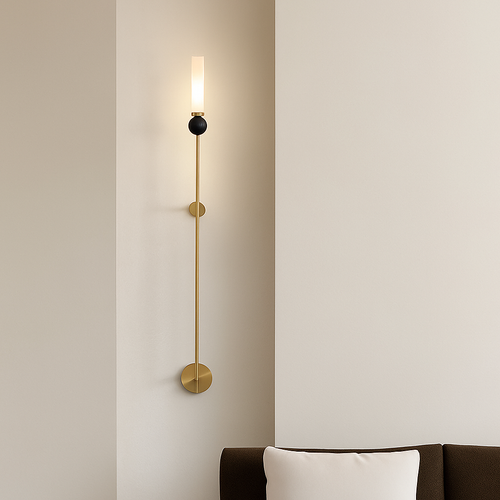 Applique murale boule de marbre naturel