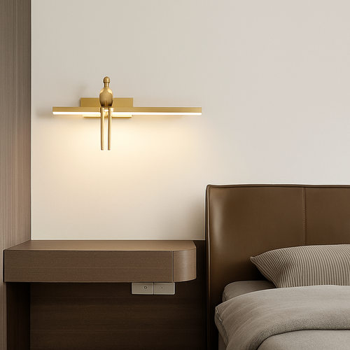 applique murale de luxe en cuivre design minimaliste haut de gamme