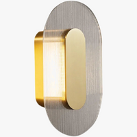 Runde Wandleuchte aus Glas in luxuriösem Design