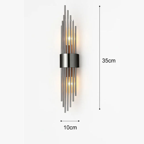 Applique murale de luxe LED moderne en or
