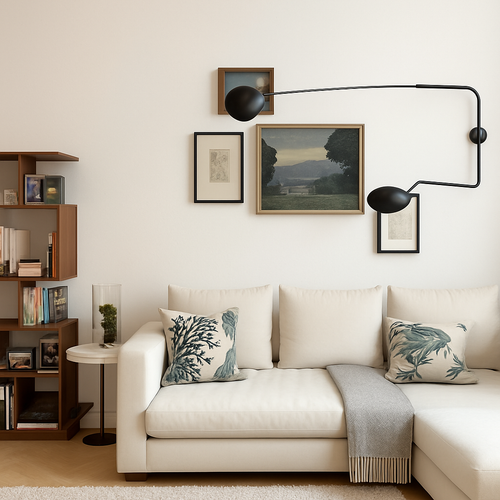 Applique murale design LED dirigeable style retro Swing
