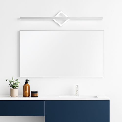 Applique murale design LED dorée ou blanche Mirror