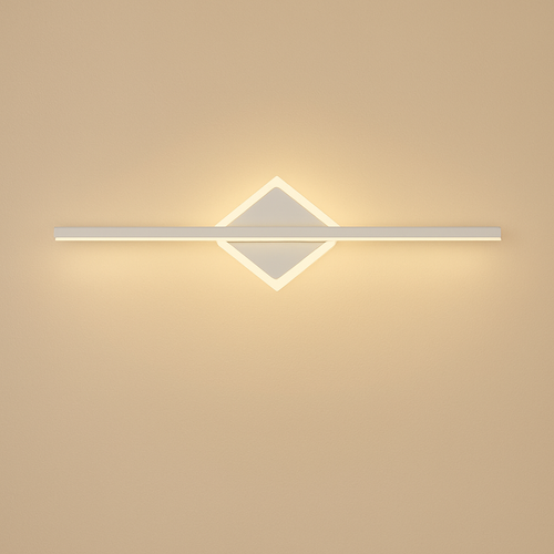 Applique murale design LED dorée ou blanche Mirror