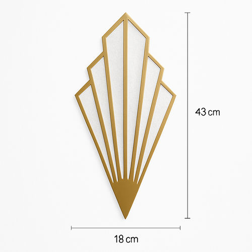 Applique murale design triangulaire LED en métal coloré