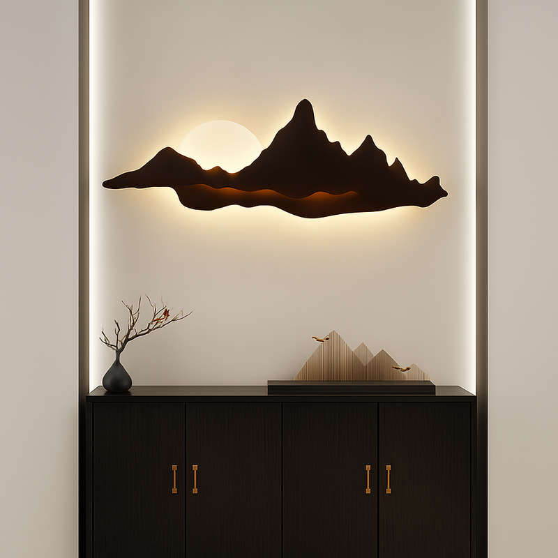 applique murale en bois design moderne pour intérieur lumineux