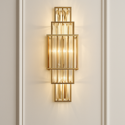 applique murale en cristal design pour décoration intérieure élégante
