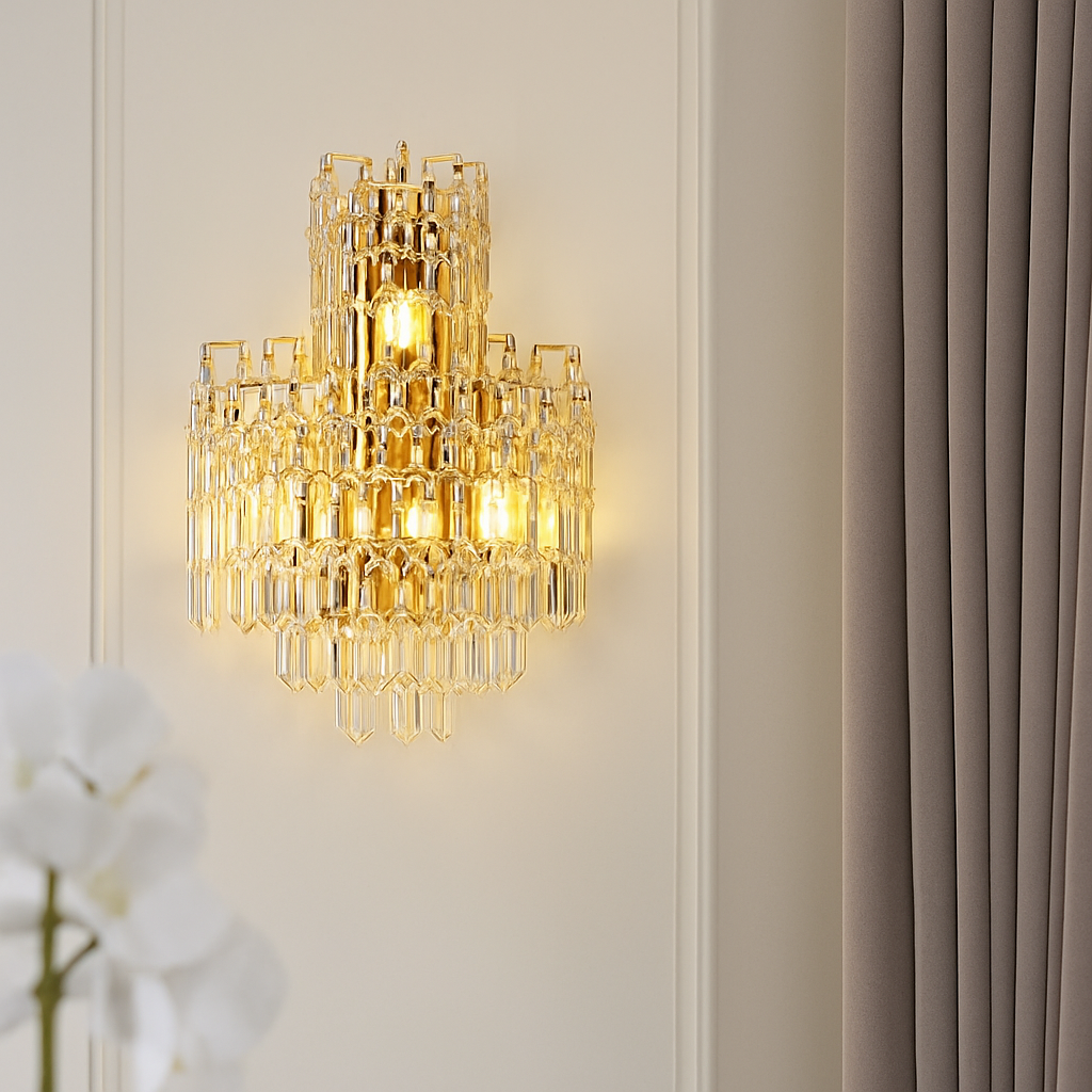 applique murale en cristal moderne pour décoration intérieure élégante - vue 3 sur 10