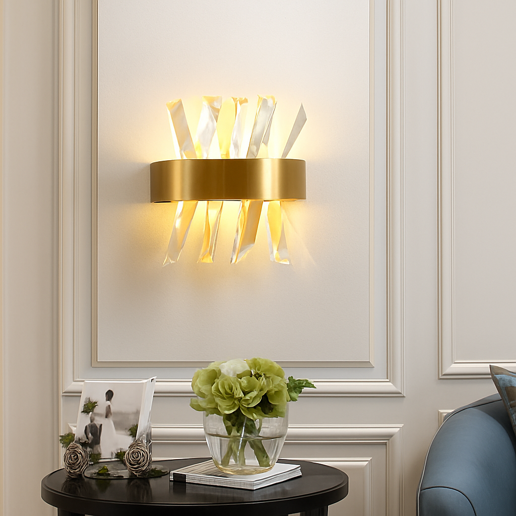 applique murale en cristal moderne pour décoration intérieure élégante - vue 8 sur 10
