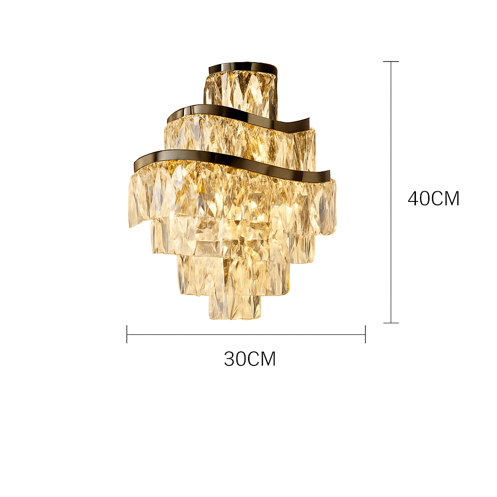 applique murale en cristal moderne pour décoration intérieure élégante - vue 10 sur 10