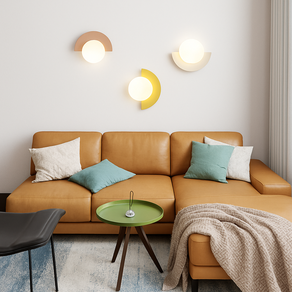 applique murale en fer nordique design moderne en éventail - vue 4 sur 12