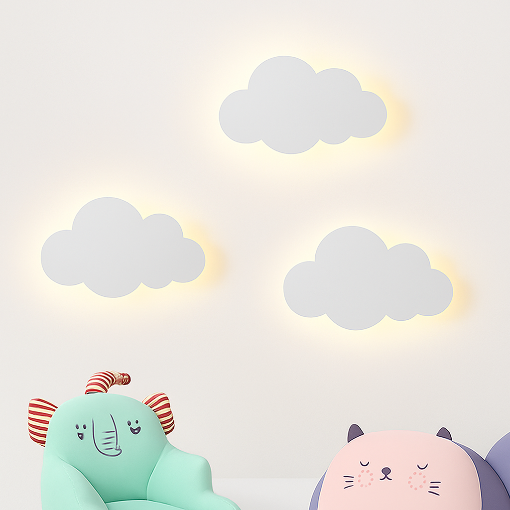 Applique murale en forme de nuage pour chambre de bébé - vue 2 sur 12