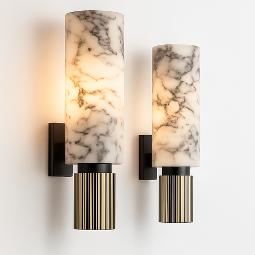 applique murale en marbre naturel style nordique créatif pour décoration intérieure