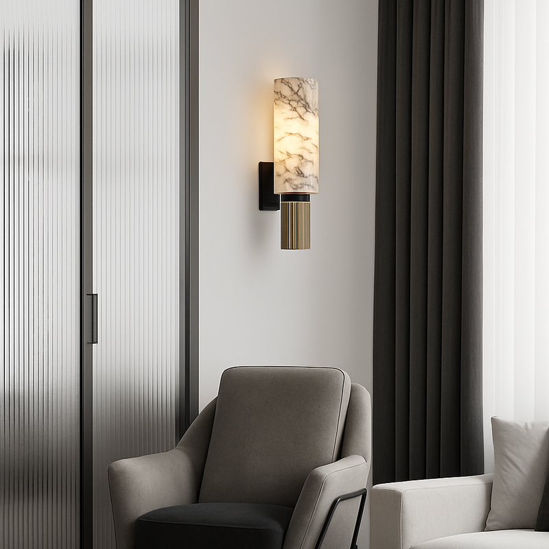 applique murale en marbre naturel style nordique créatif pour décoration intérieure