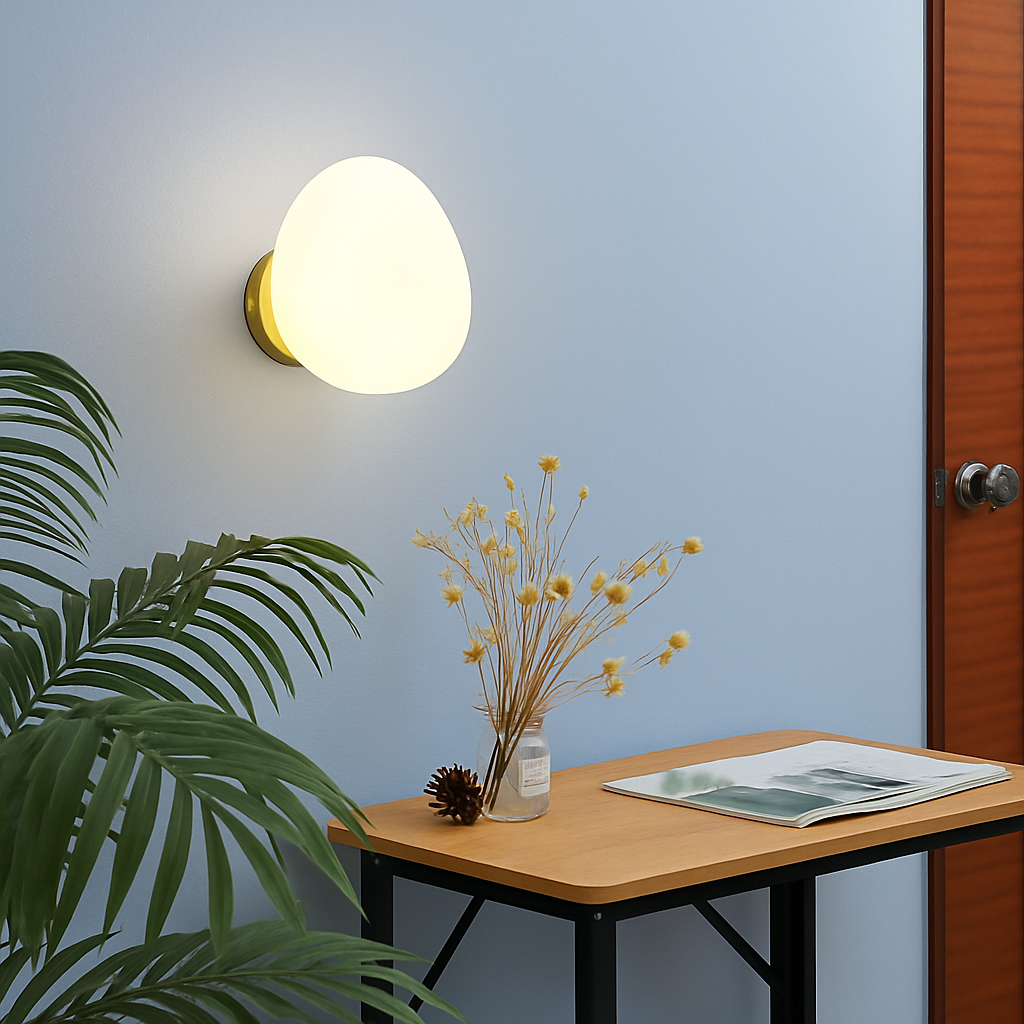 applique murale en verre au design irrégulier minimaliste nordique