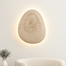 applique murale extérieure étanche en travertin naturel à led