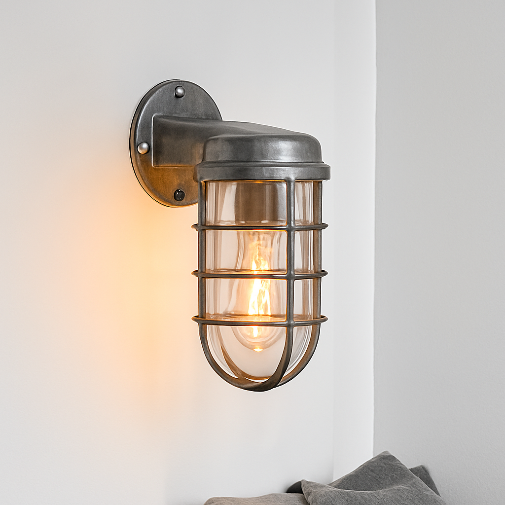 applique murale industrielle rétro étanche pour extérieur led - vue 6 sur 14
