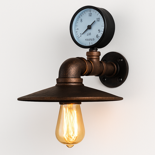 applique murale industrielle vintage en fer nordique pour bar café